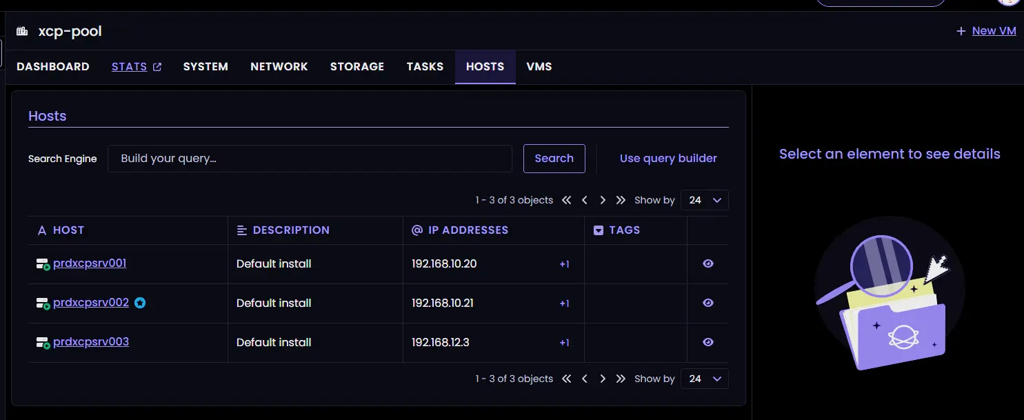 Vu globale du pool pour la V6.0